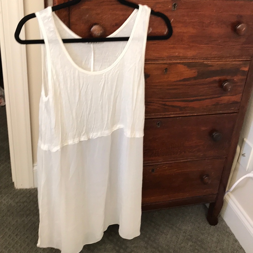 White top see through bottom